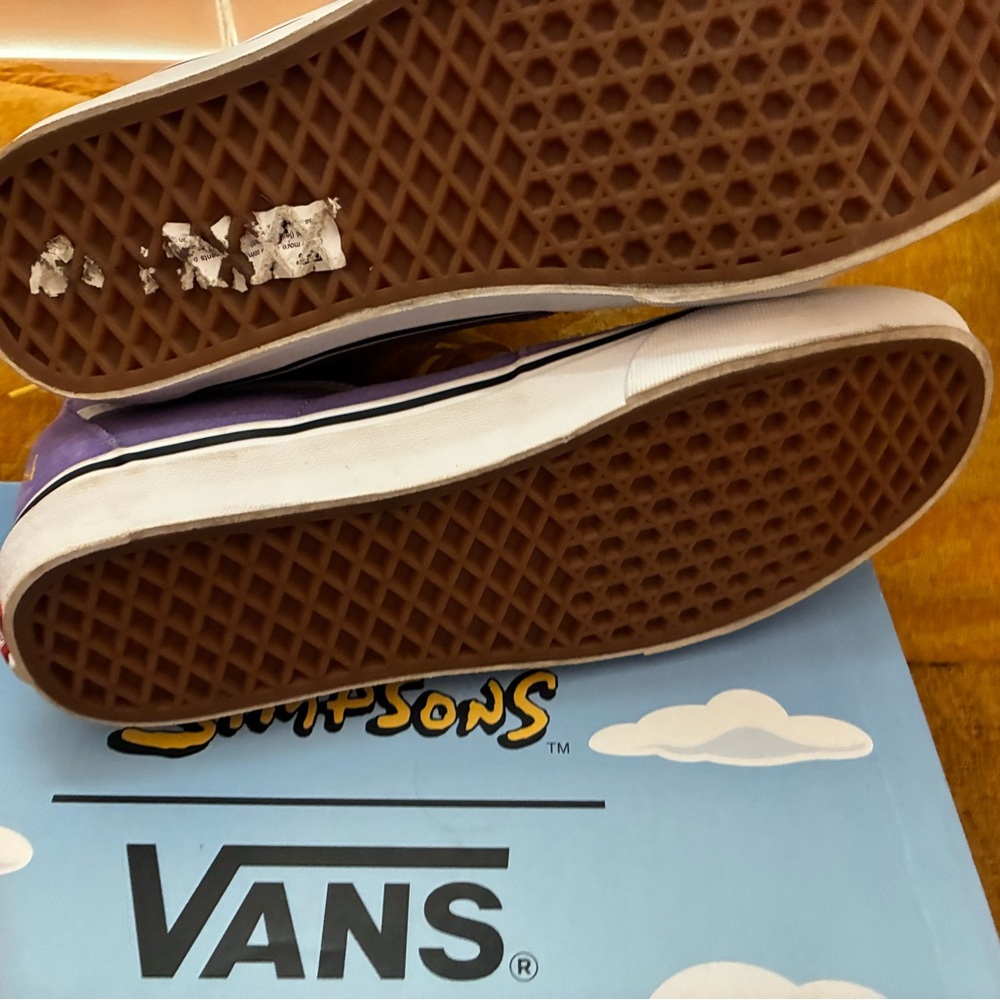 Vans Purple and Yellow Simpsons Sneakers - Picture 4 of 6